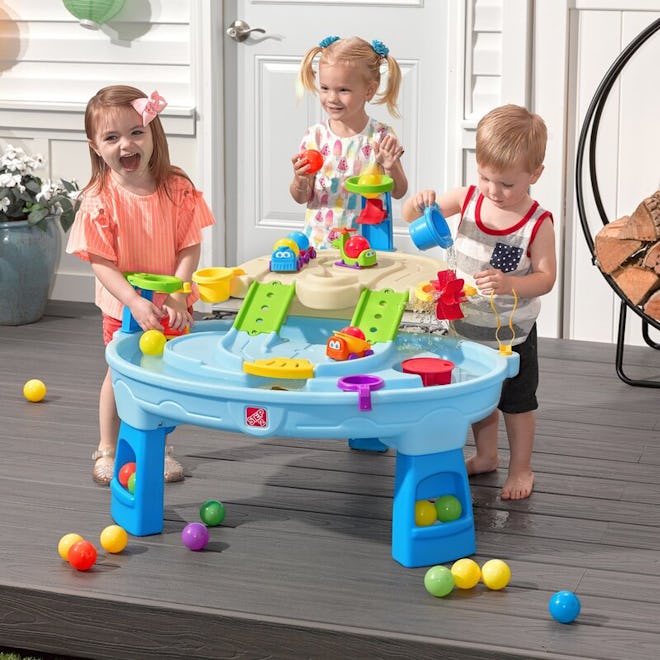 Round Plastic Sand And Water Table