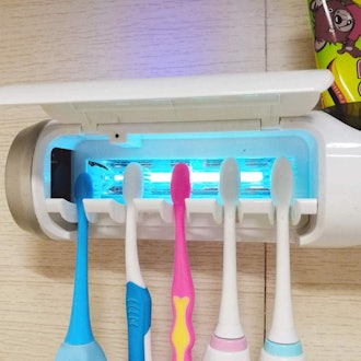 AQUATREND UV Toothbrush Sanitizer & Toothpaste Holder