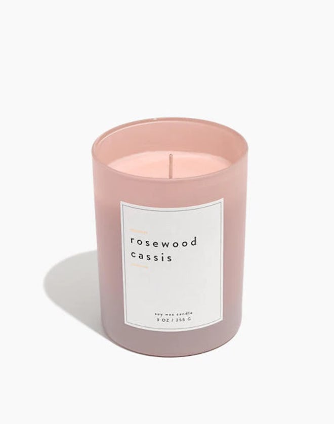 Rosewood Cassis Large Matte Glass Candle