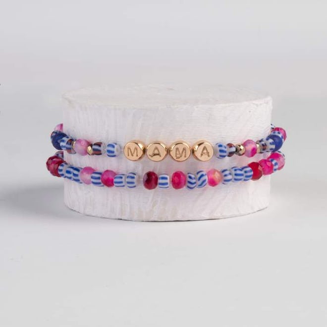 Gemstone Mama Bracelet Set