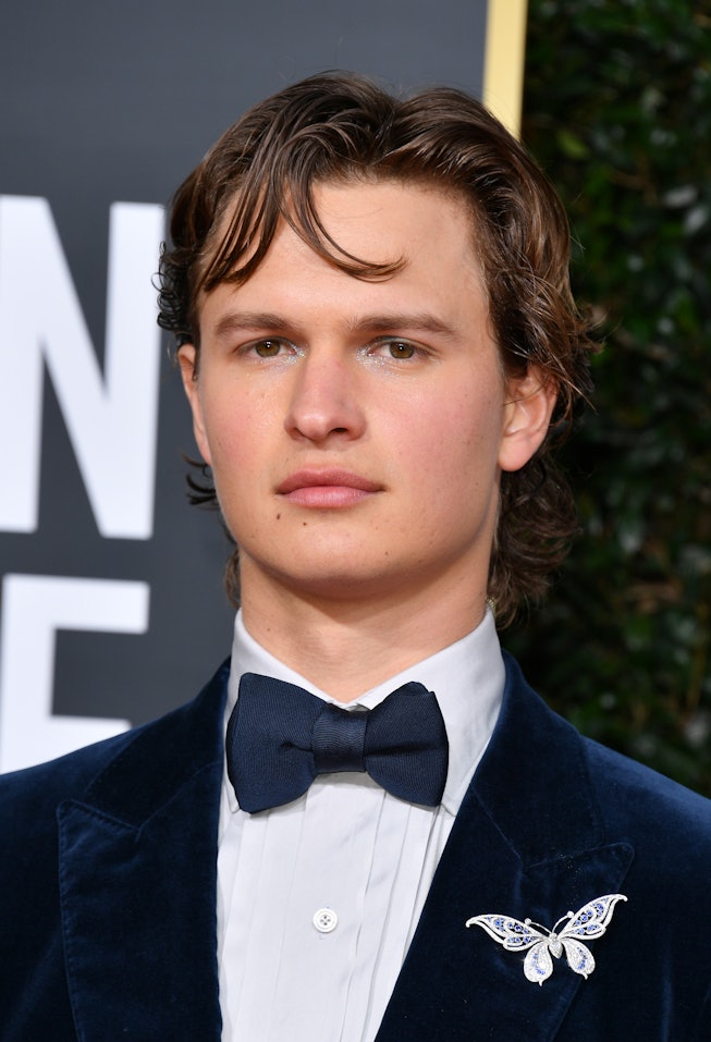 Ansel Elgort attends the 77th Annual Golden Globe Awards at The Beverly Hilton Hotel on January 05, ...