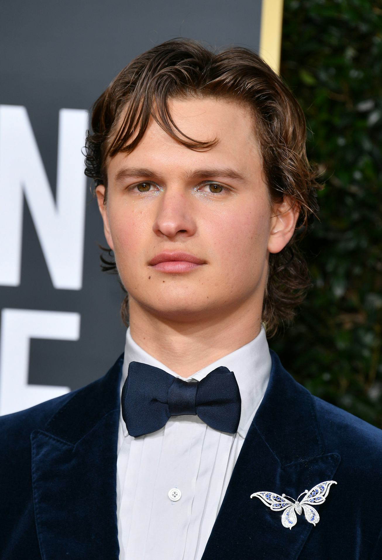 Ansel Elgort attends the 77th Annual Golden Globe Awards at The Beverly Hilton Hotel on January 05, ...