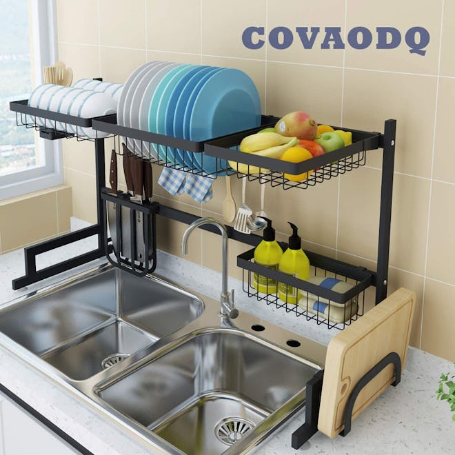 COVAODQ Over-Sink Dish Drying Rack