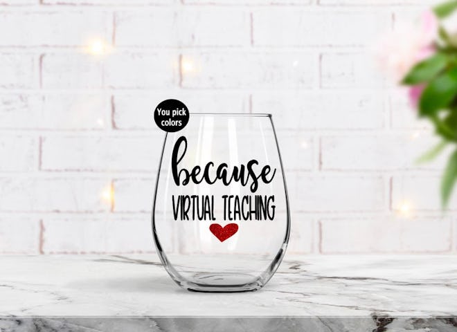 Teacher Wine Glass