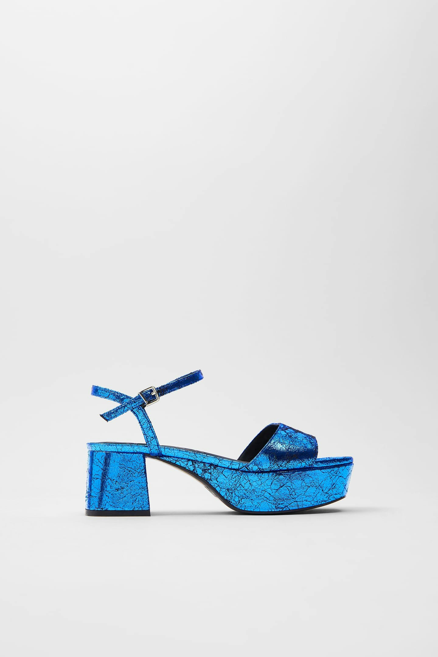 zara blue sandals