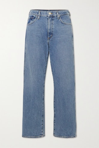 The Cropped A High-Rise Straight-Leg Jeans