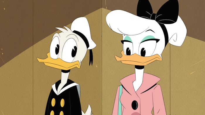 Donald Duck meets Daisy Duck for the first time in an exclusive clip from the 2017 reboot of "DuckTa...