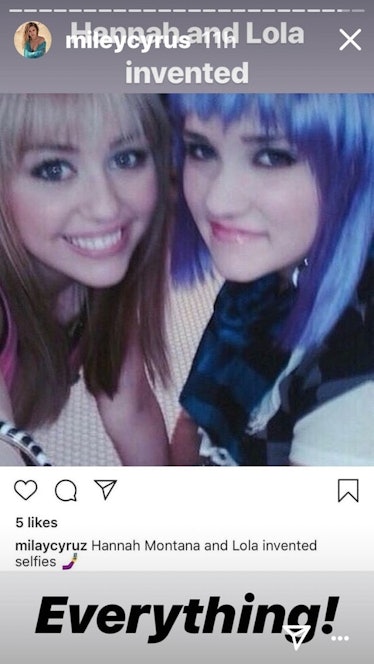 Miley Cyrus' throwback Instagram with Emily Osment on the set of 'Hannah Montana'