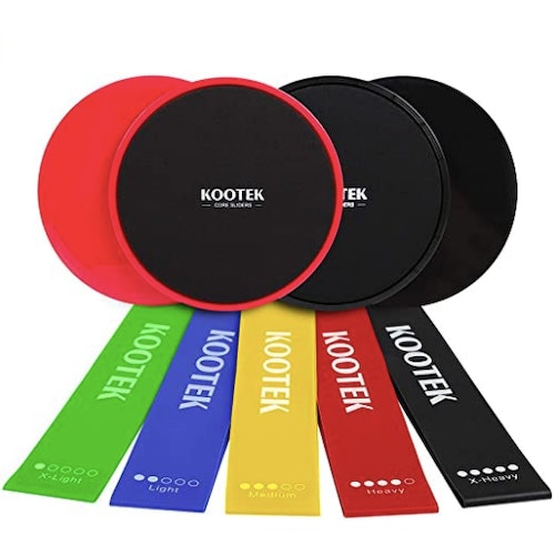 Kootek Resistance Bands and Core Sliders Fitness Kit