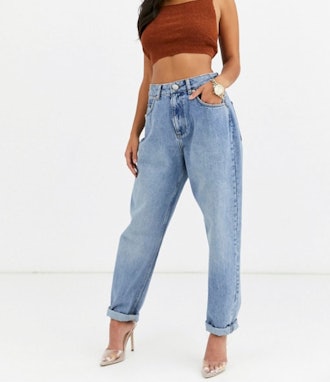 Petite High Rise 'Slouchy' Mom Jeans