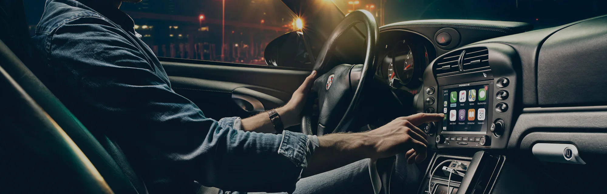 You can now stick a modern infotainment system in a classic Porsche