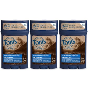 Tom’s of Maine Men’s Long Lasting Wide Stick Deodorant (3-pack)