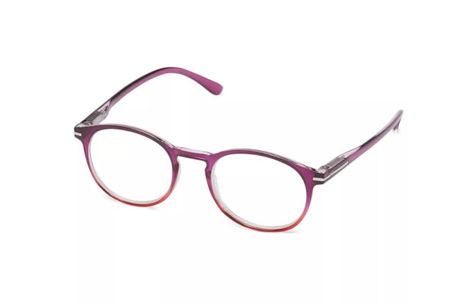 ICU Eyewear Screen Vision Blue Light Filtering Youth Round Purple Glasses