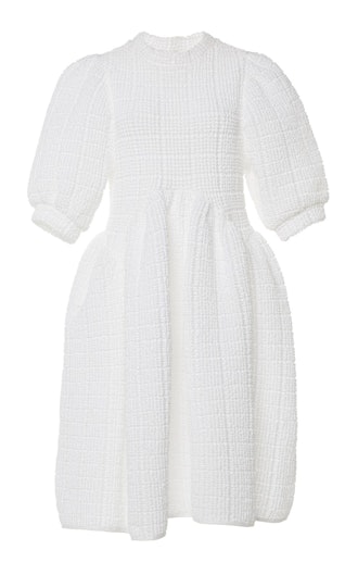 Uma Paneled Cotton-Terry Midi Dress