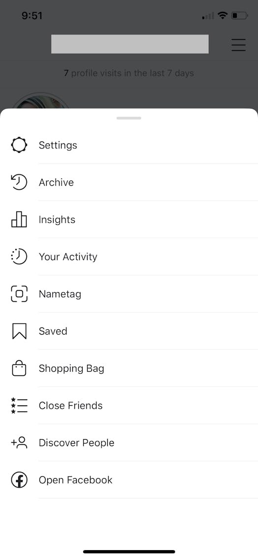 Here's how to access archived Instagram posts: screenshot of "Archive" dropdown menu.