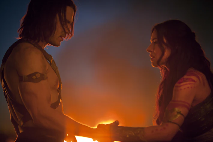 Taylor Kitsch e Lynn Collins na bomba da Disney em 2012, 'John Carter'. Disney / Kobal / Shutterstock