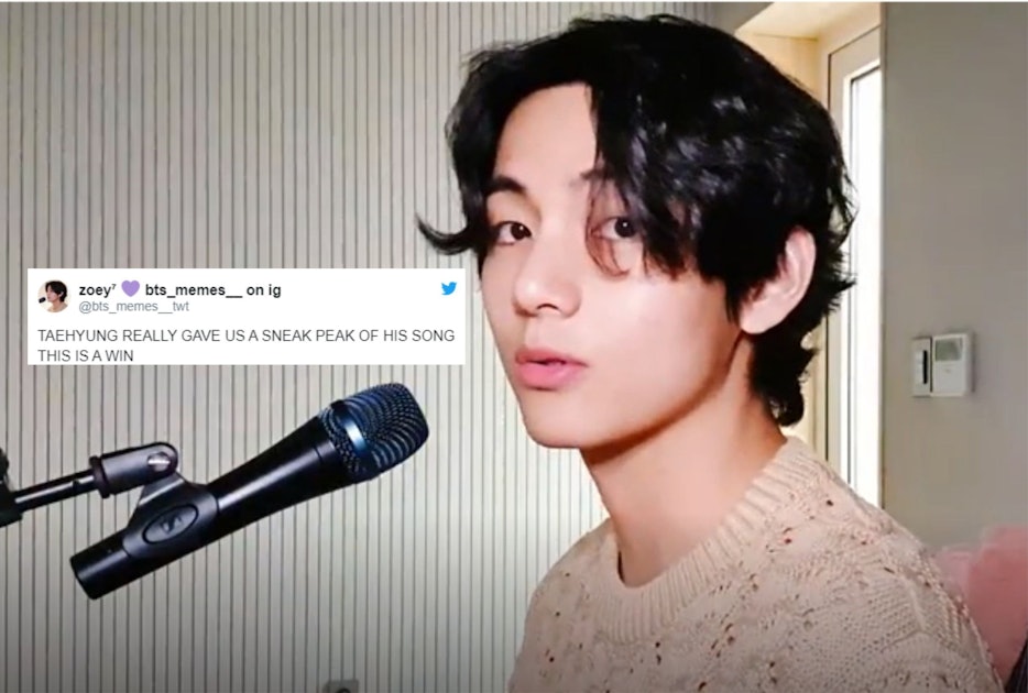 This Video Of BTS' V Teasing A New Solo Song Has ARMYs Shook