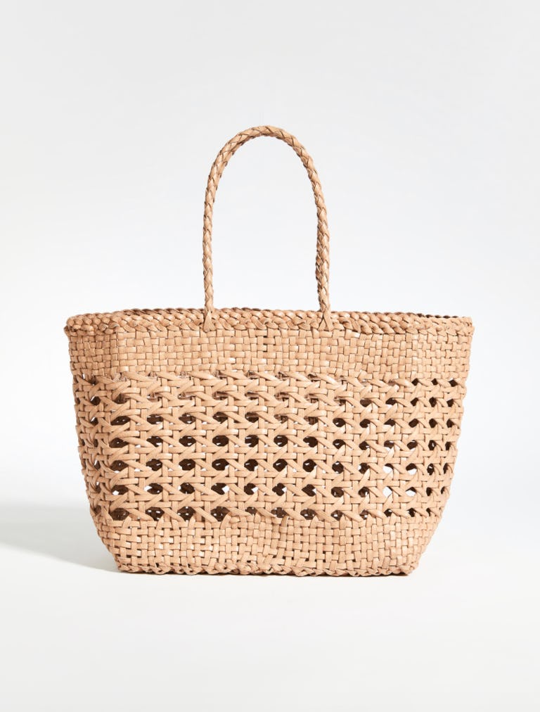 woven basket bag