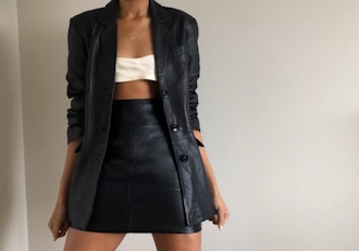 100% Leather Skirt