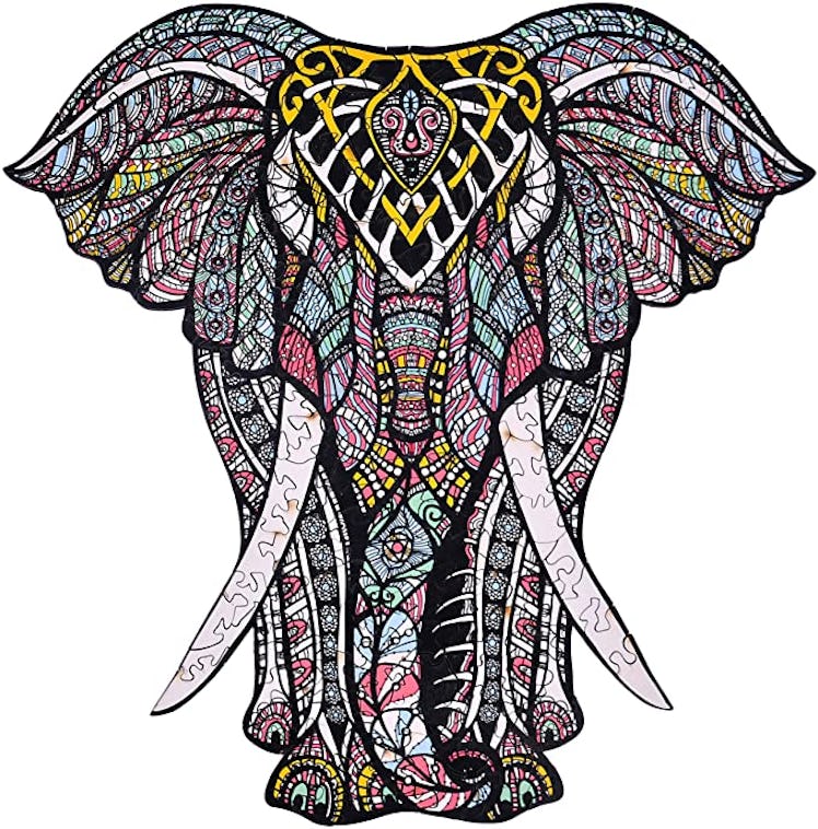 Hartmaze Decorative Elephant Decorative Elephant Wooden Jigsaw Puzzle