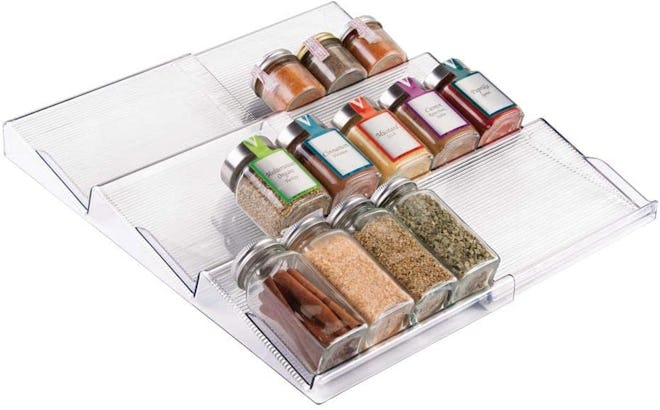 mDesign Adjustable, Expandable Plastic Spice Rack