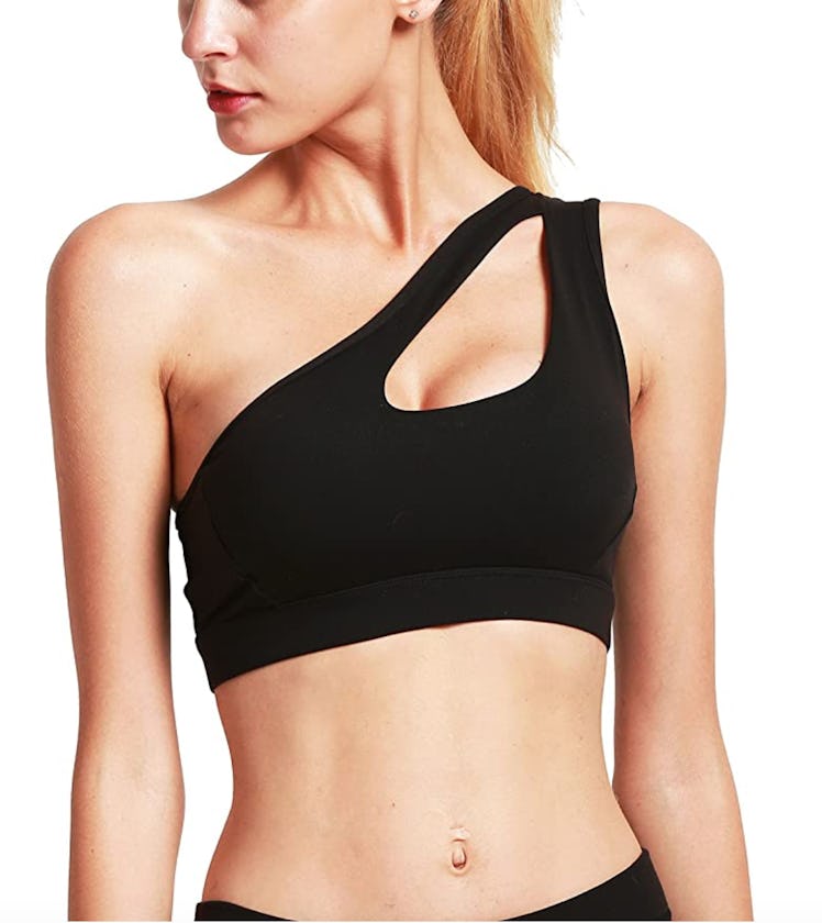 RUNNING GIRL One Shoulder Sports Bra