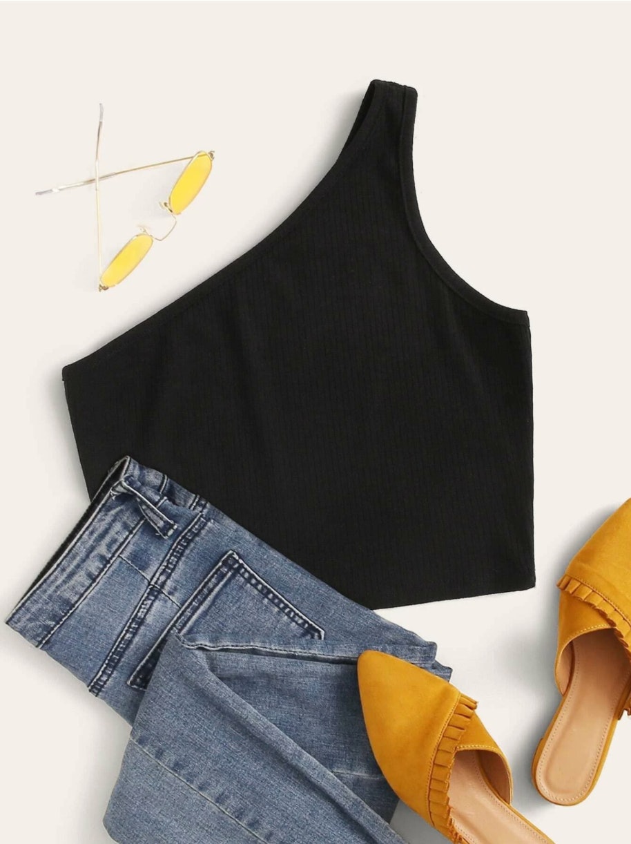11 One-Shoulder Tops & Sports Bras Like Charli D'Amelio's & Addison Rae's  That Are SO Cute