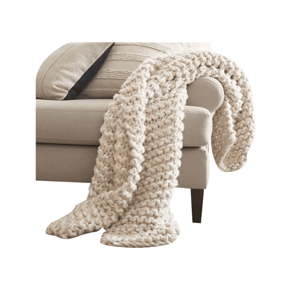 Chunky Handknit Throw