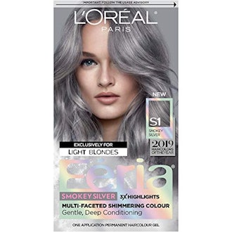 Hair Color Feria Multi-faceted Shimmering Permanent Coloring, Smokey Silver