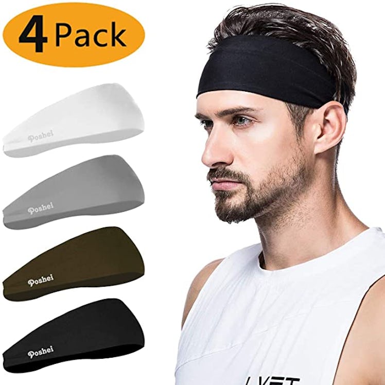 Poshei Mens Headband (4-Pack)