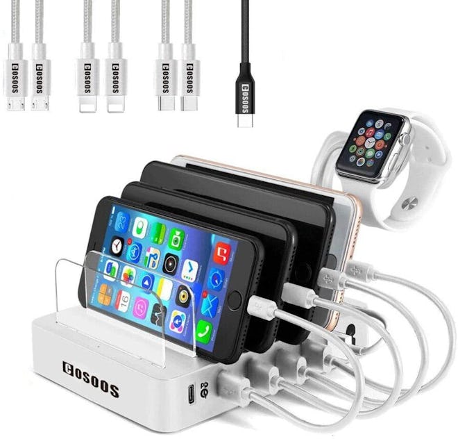 COSOOS 6-Port USB Charger Station