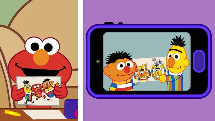 Sesame Street is helping kids who are missing their friends during quarantine with Elmo showing litt...