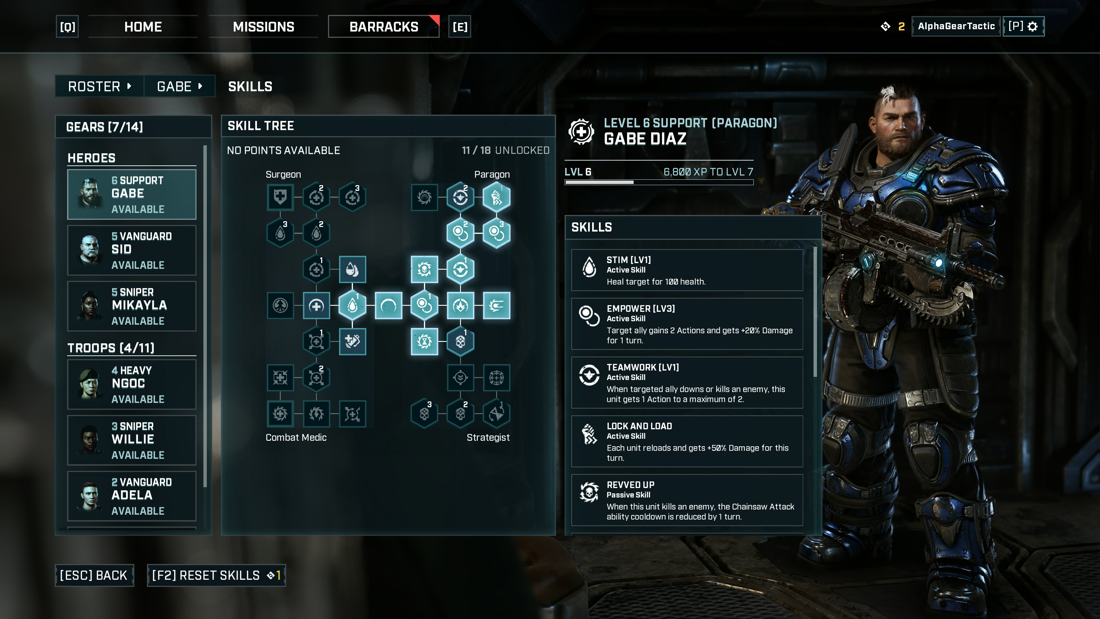 scout gears tactics
