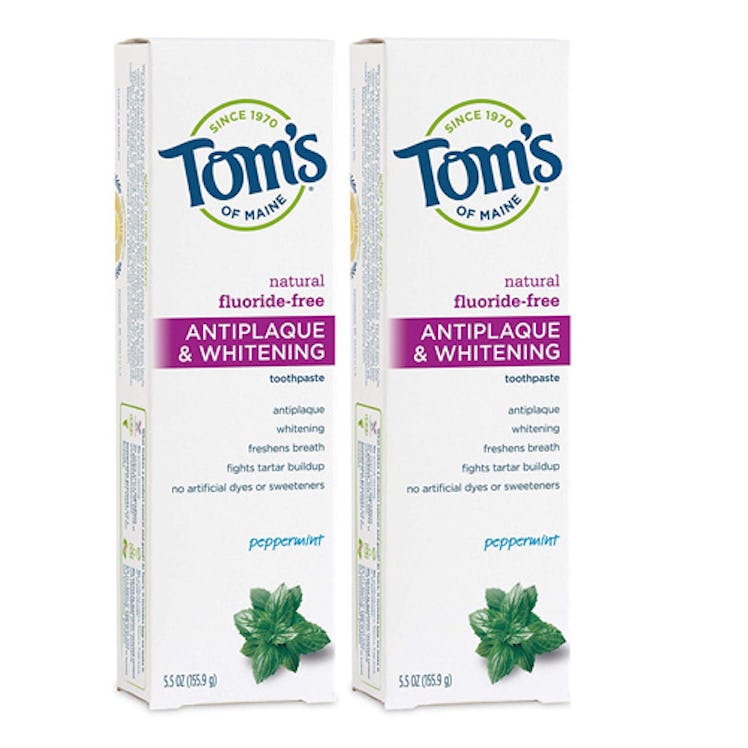 Tom's of Maine Fluoride-Free Antiplaque & Whitening Toothpaste, Peppermint