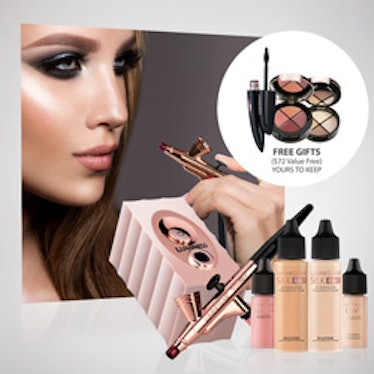 Luminess Air Rose Gold Legend Airbrush System with Tan Starter Kit