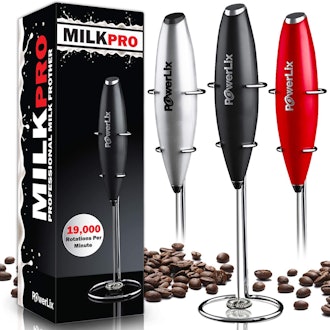 Electric Foam Maker For Coffee, Latte, Cappuccino, Hot Chocolate, Durable Drink Mixer With Stainless...