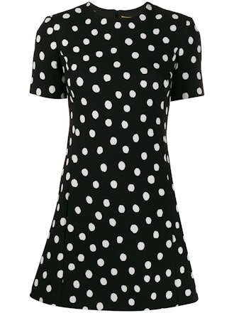Polka-Dot Mini Dress