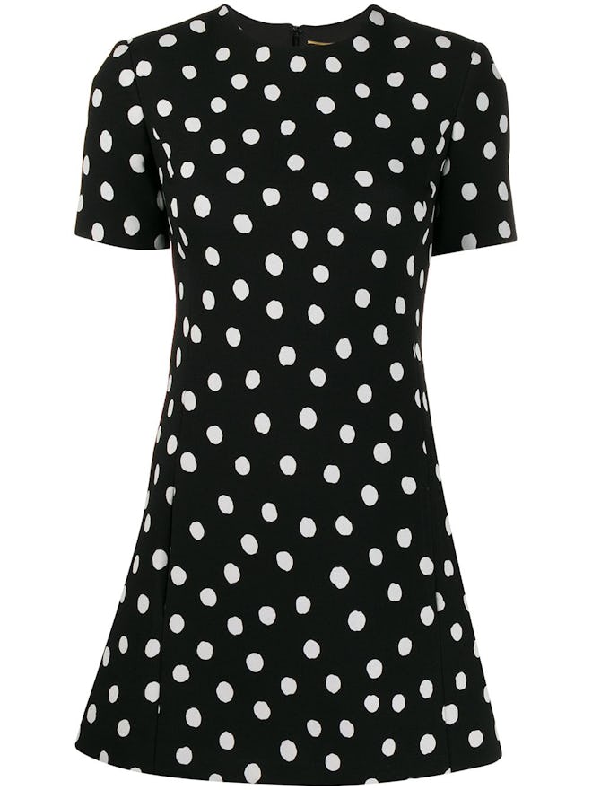 Polka-Dot Mini Dress