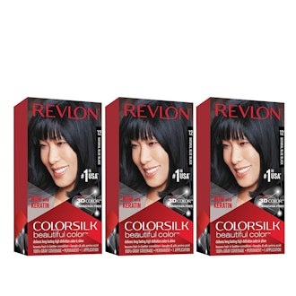 Revlon Colorsilk Beautiful Color (3-Pack),  Natural Blue Black 