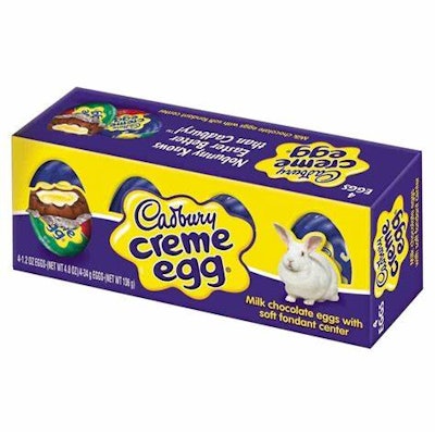 Cadbury Crème Easter Eggs, package of 4