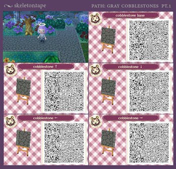 'Animal Crossing: New Horizons’ designs: 10 QR codes for Stone Paths