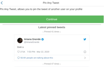Pin Anyone S Tweet To Your Twitter Profile With This App