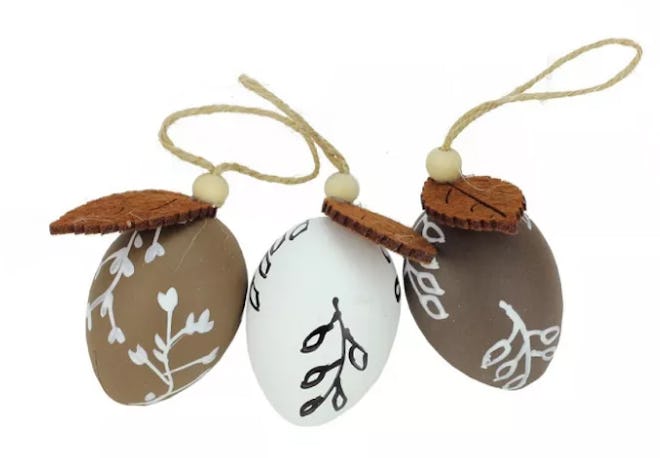 Northlight 3ct Painted Design Spring Easter Egg Ornaments