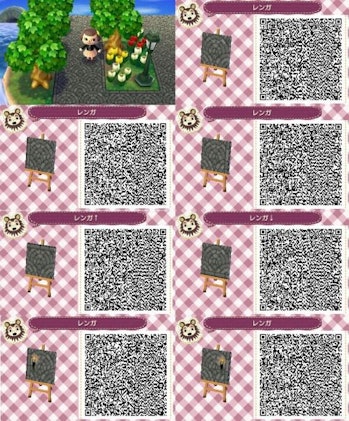 Animal Crossing New Horizons Designs 10 Qr Codes For Stone
