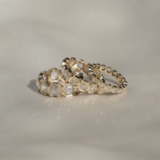 3MM Crown Bezel Diamond Eternity Ring 