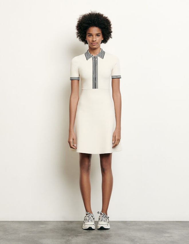 Polo-style Knitted Dress