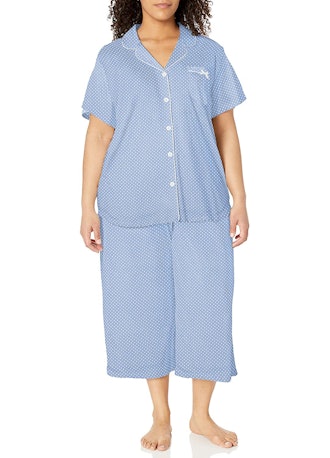 Karen Neuburger Short Sleeve Dot Girlfriend Capri Pajama Set