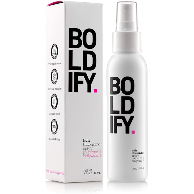 This root lifting spray features a lightweight formula that doubles as a hair texturizer for thin, s...