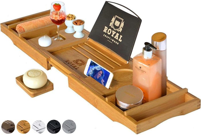 ROYAL CRAFT WOOD Luxury Bathtub Caddy Tray