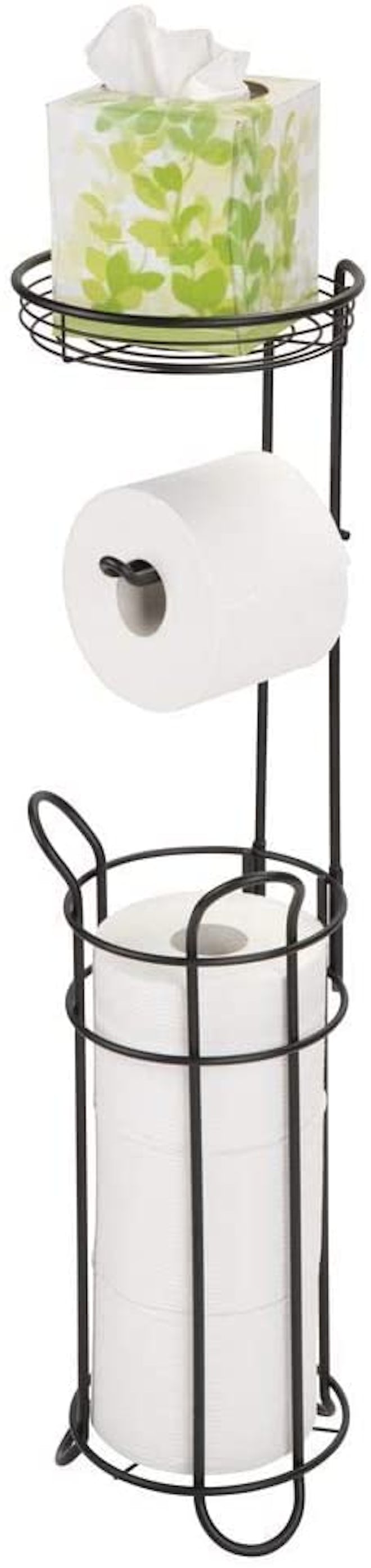 mDesign Free Standing Toilet Paper Holder